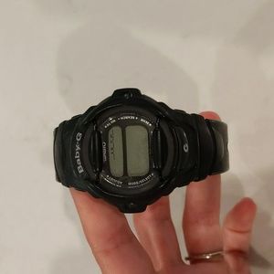 Rare Vintage Baby-G BG-151 2165 Casio watch black Japan water resistant 100M